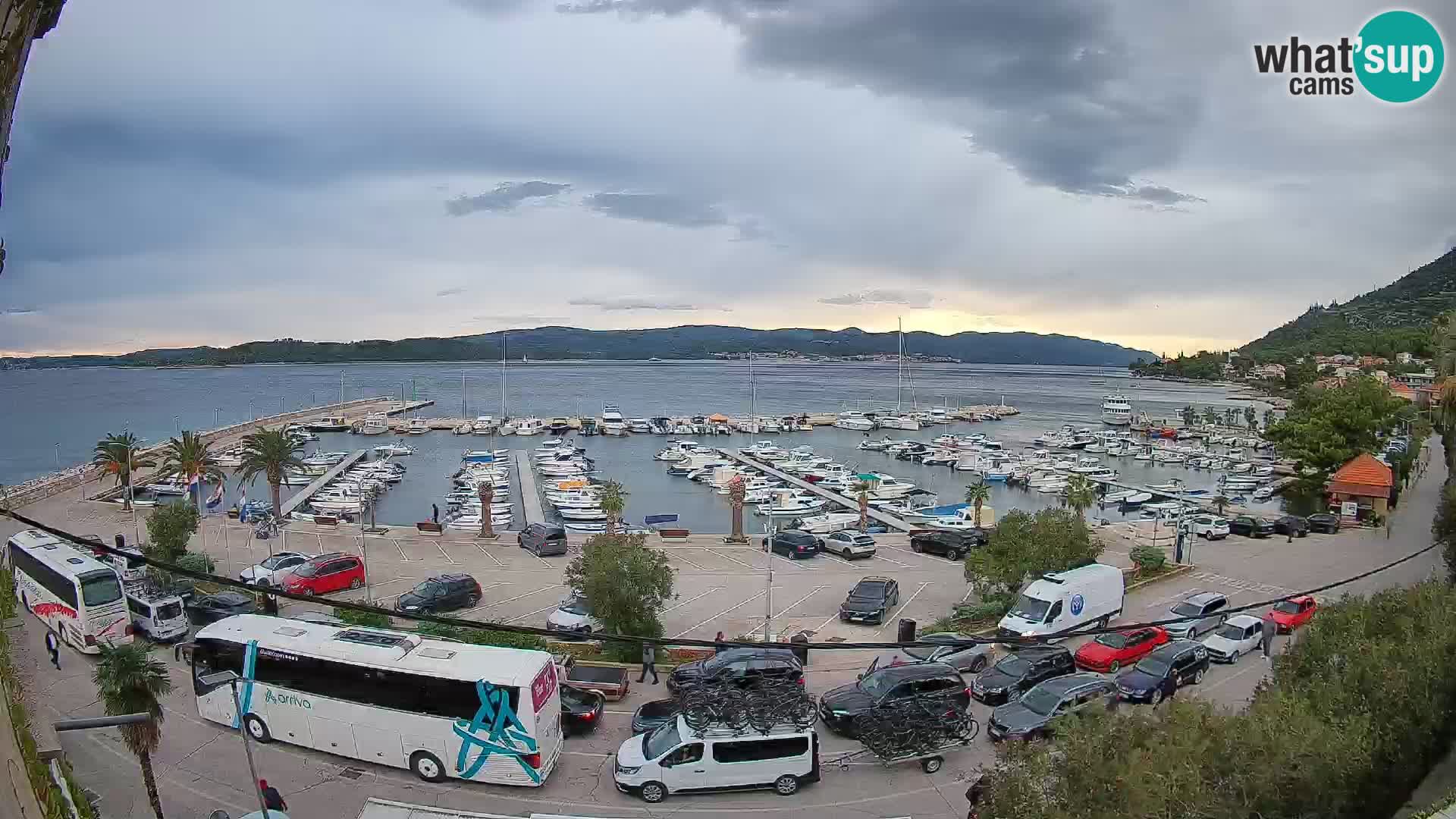 Webcam Orebić Riva – Ferry vers Korčula en direct