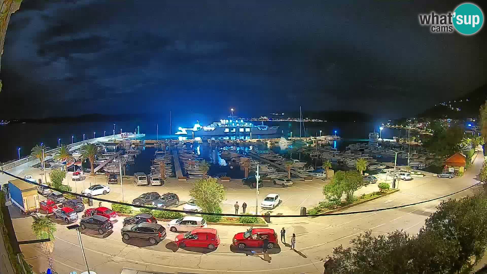 Webcam Orebić Uferpromenade – Fähre nach Korčula Live