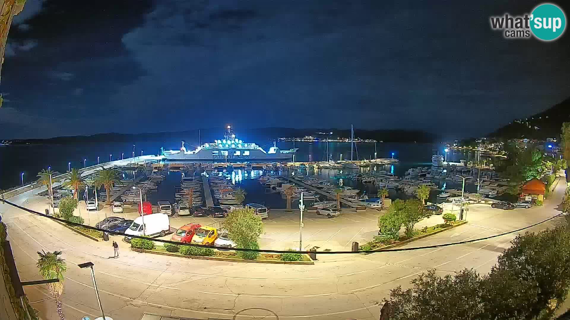 Webcam Orebić Riva – Ferry to Korčula Live