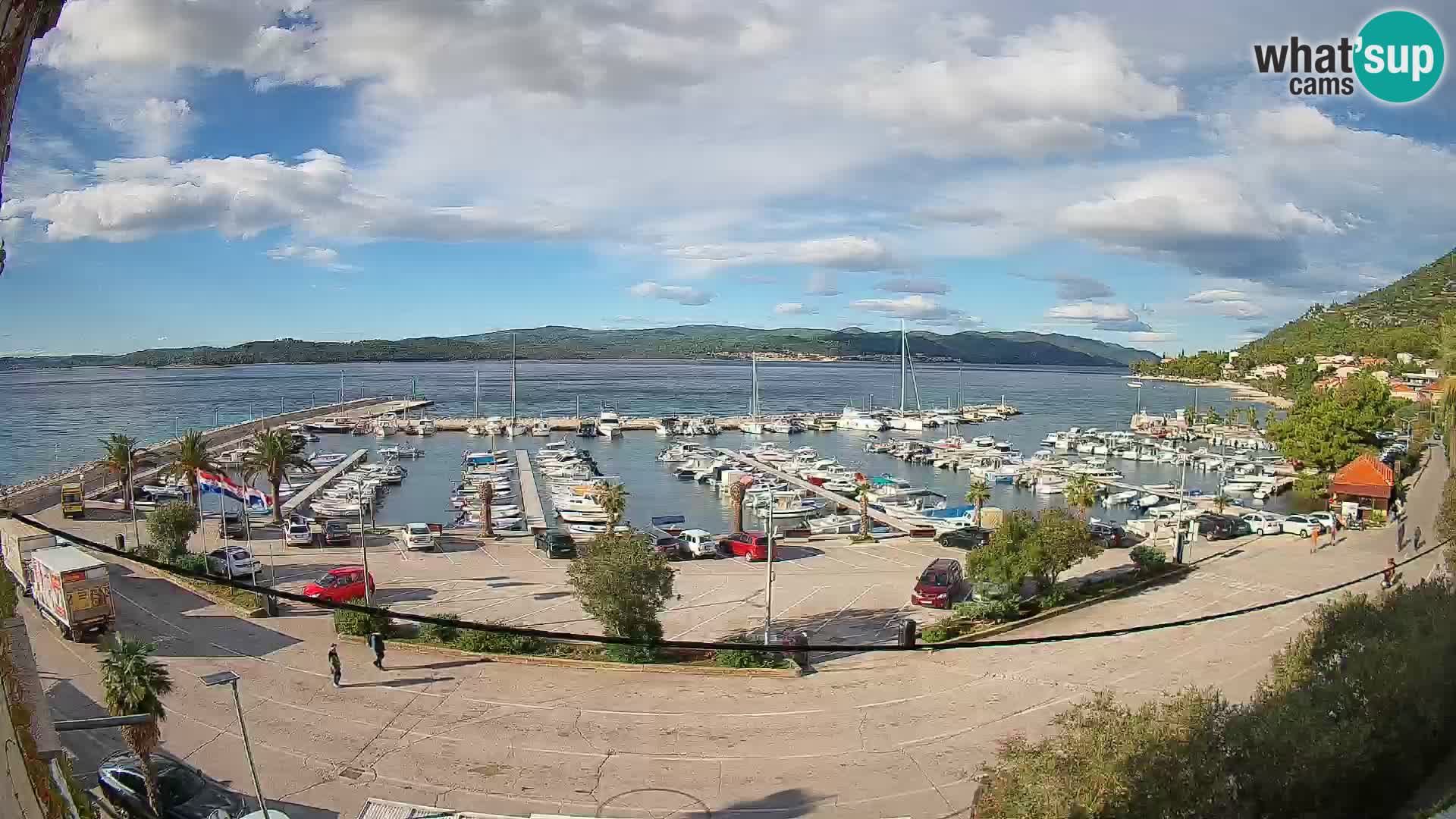 Webcam Orebić Uferpromenade – Fähre nach Korčula Live