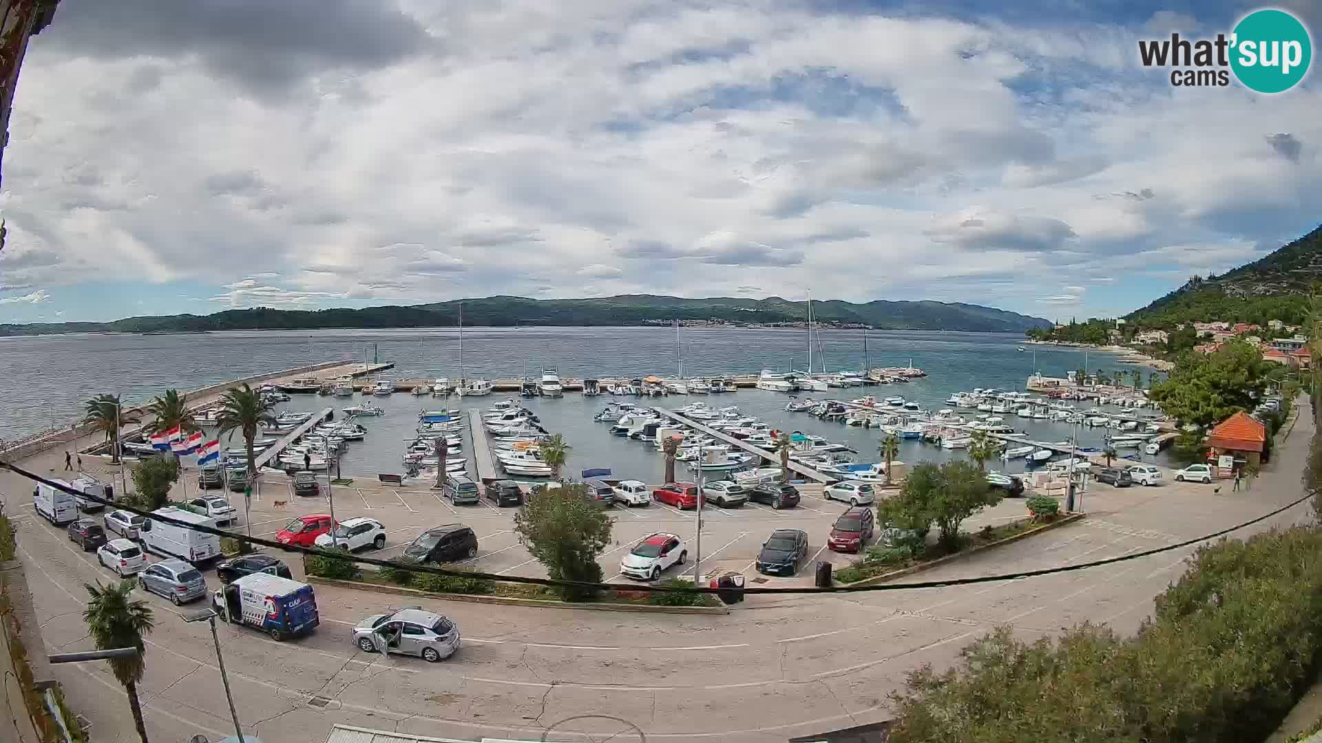 Webcam Orebić Riva – Ferry a Korčula en vivo