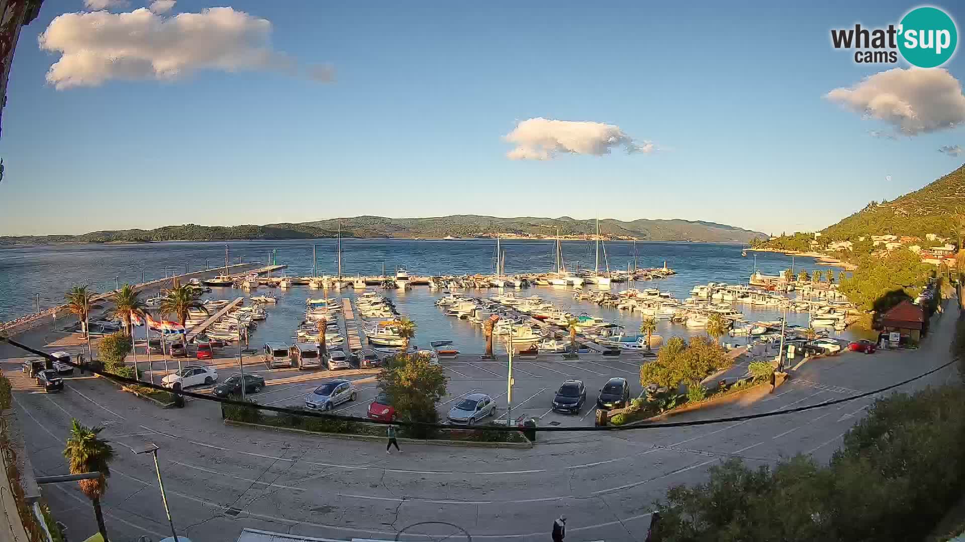 Webcam Orebić Riva – Ferry to Korčula Live