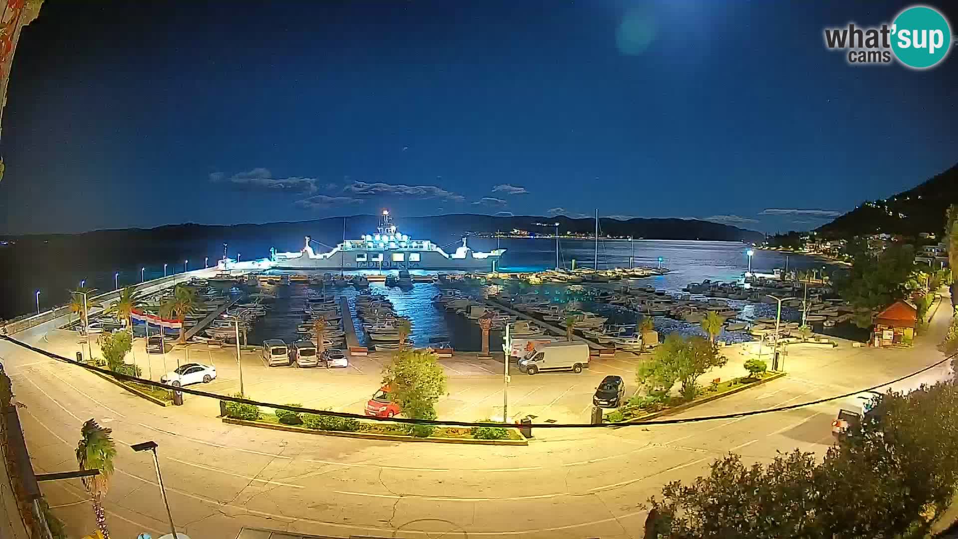Webcam Orebić Riva – Ferry a Korčula en vivo