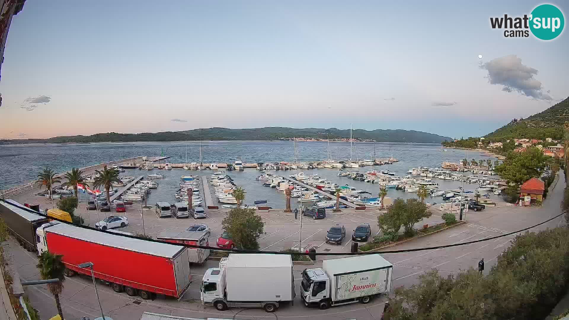 Spletna kamera Orebić Riva – Trajekt za Korčulo v živo