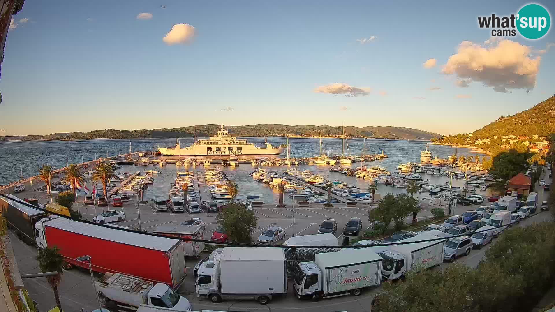 Webcam Orebić Riva – Ferry vers Korčula en direct