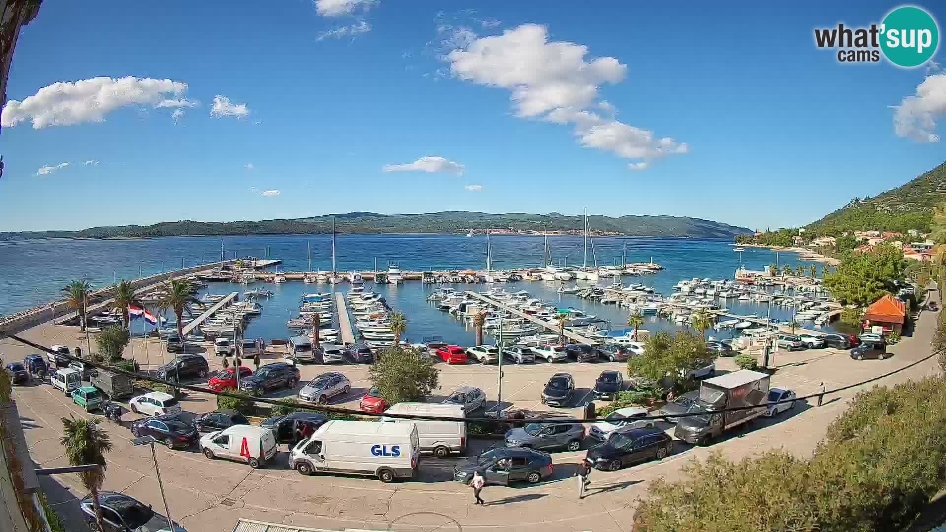 Webcam Orebić Riva – Ferry a Korčula en vivo