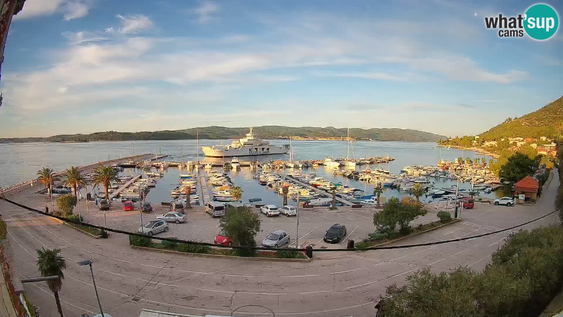 Webcam Orebić Riva – Ferry a Korčula en vivo