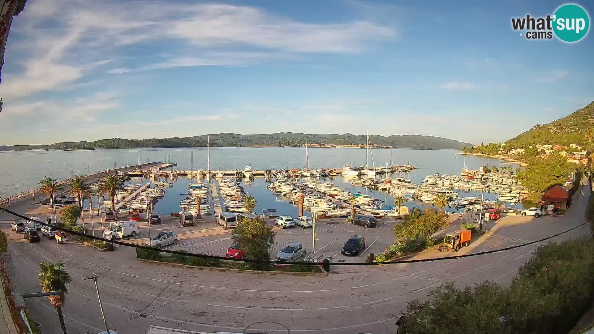 Webcam Orebić Riva – Ferry a Korčula en vivo