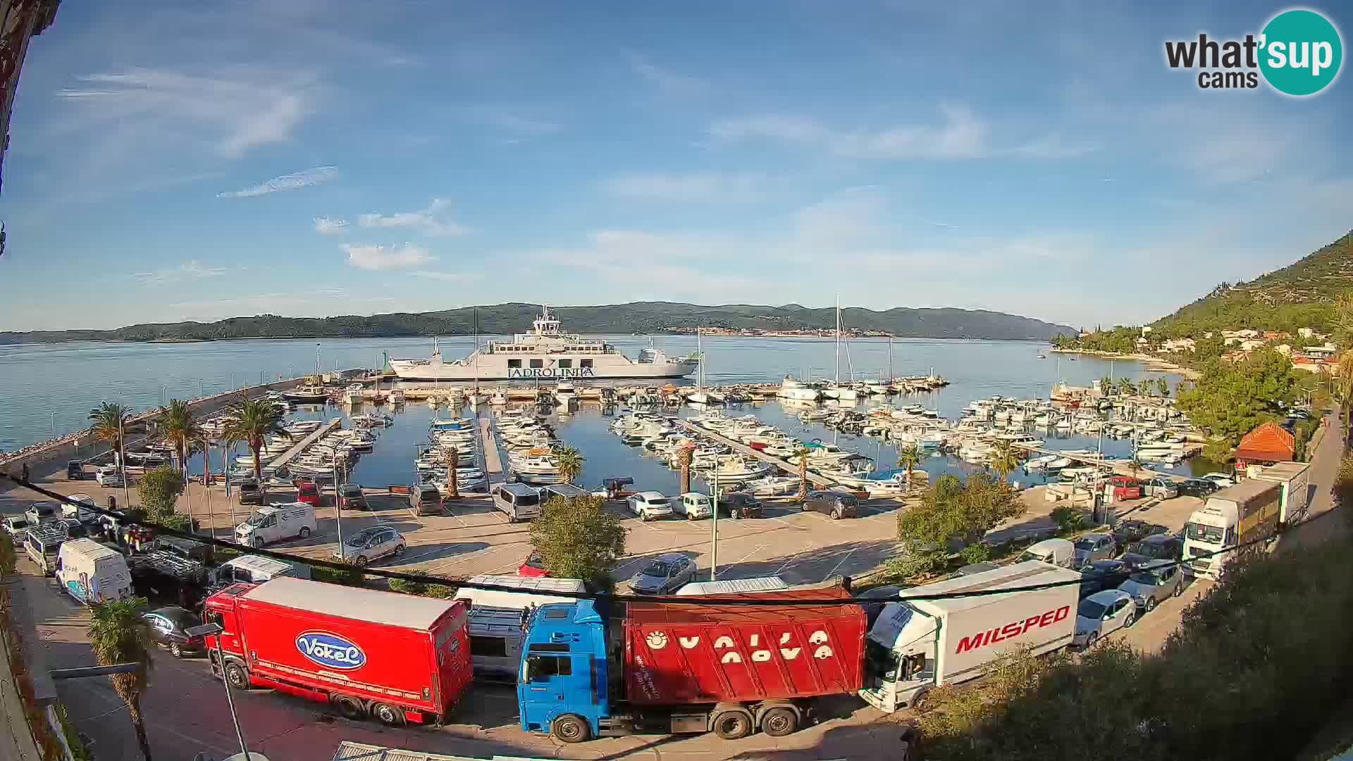 Webcam Orebić Riva – Ferry vers Korčula en direct