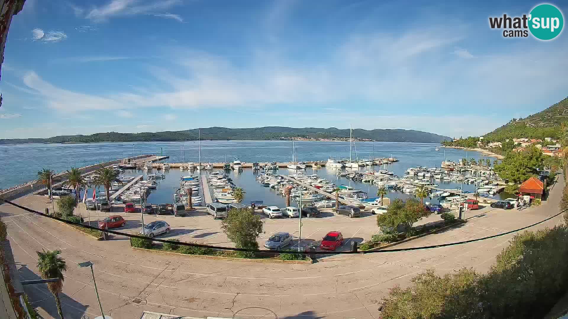 Webcam Orebić Uferpromenade – Fähre nach Korčula Live
