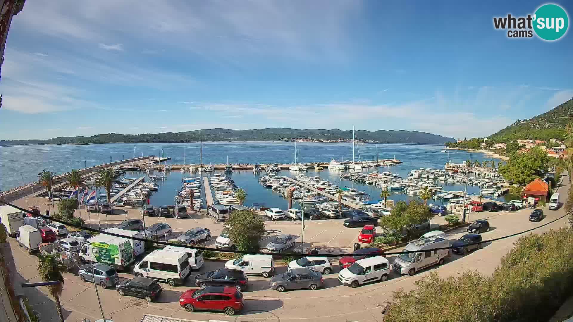 Webcam Orebić Uferpromenade – Fähre nach Korčula Live