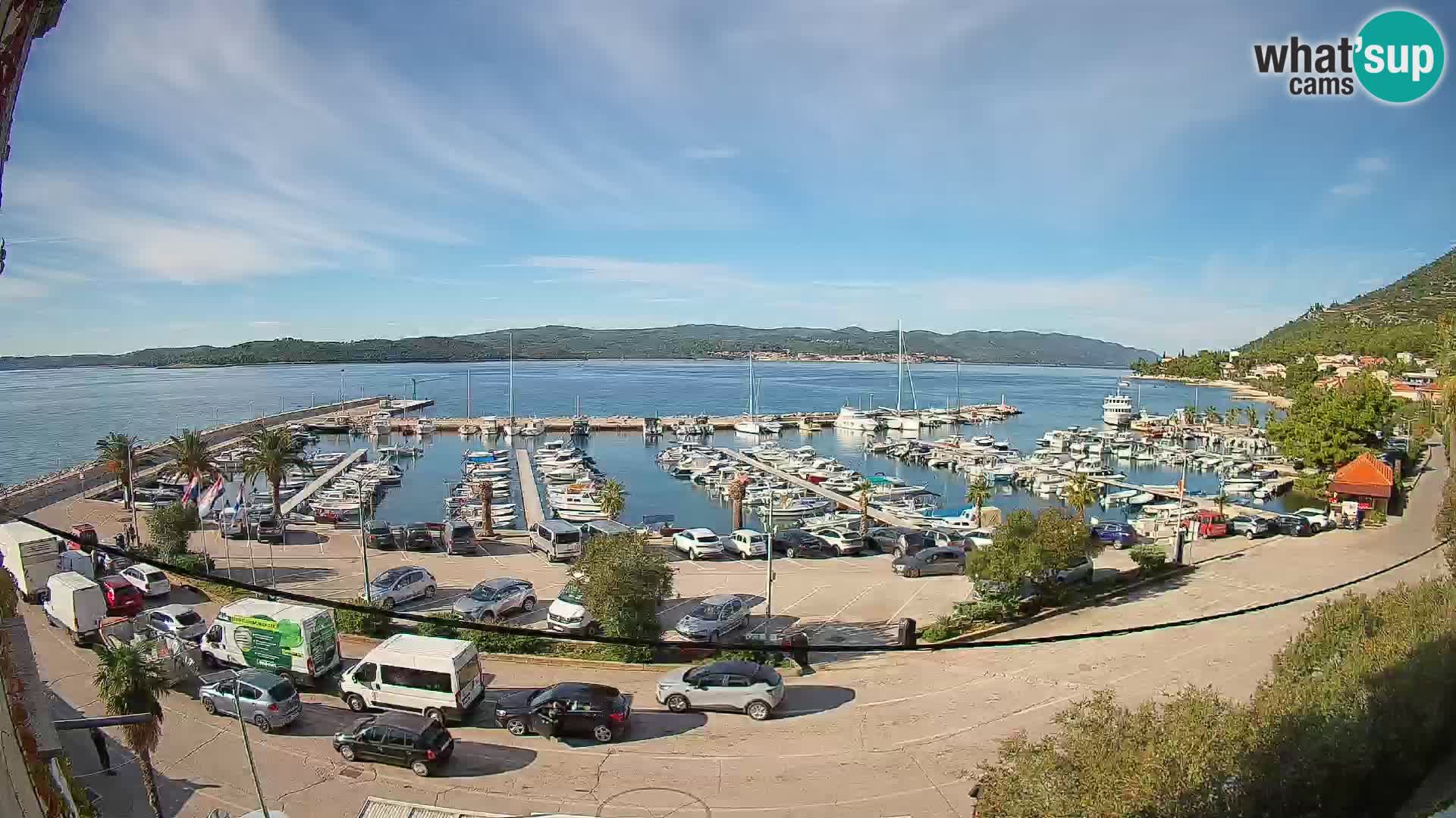 Webcam Orebić Riva – Ferry to Korčula Live
