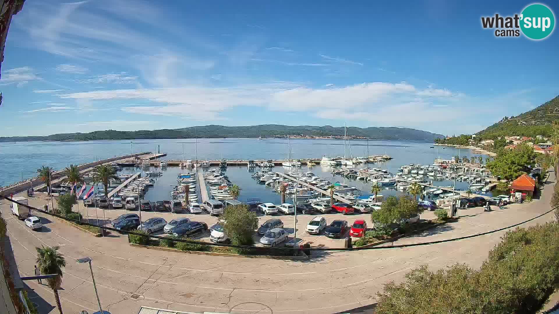 Webcam Orebić Riva – Ferry to Korčula Live
