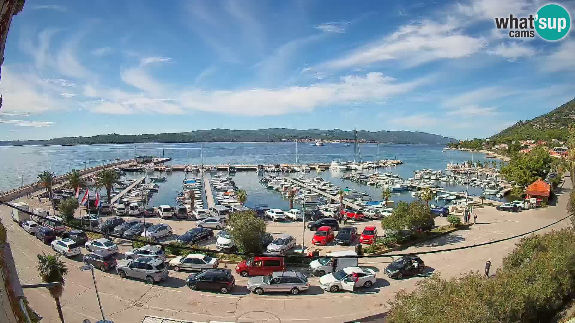 Webcam Orebić Riva – Ferry vers Korčula en direct