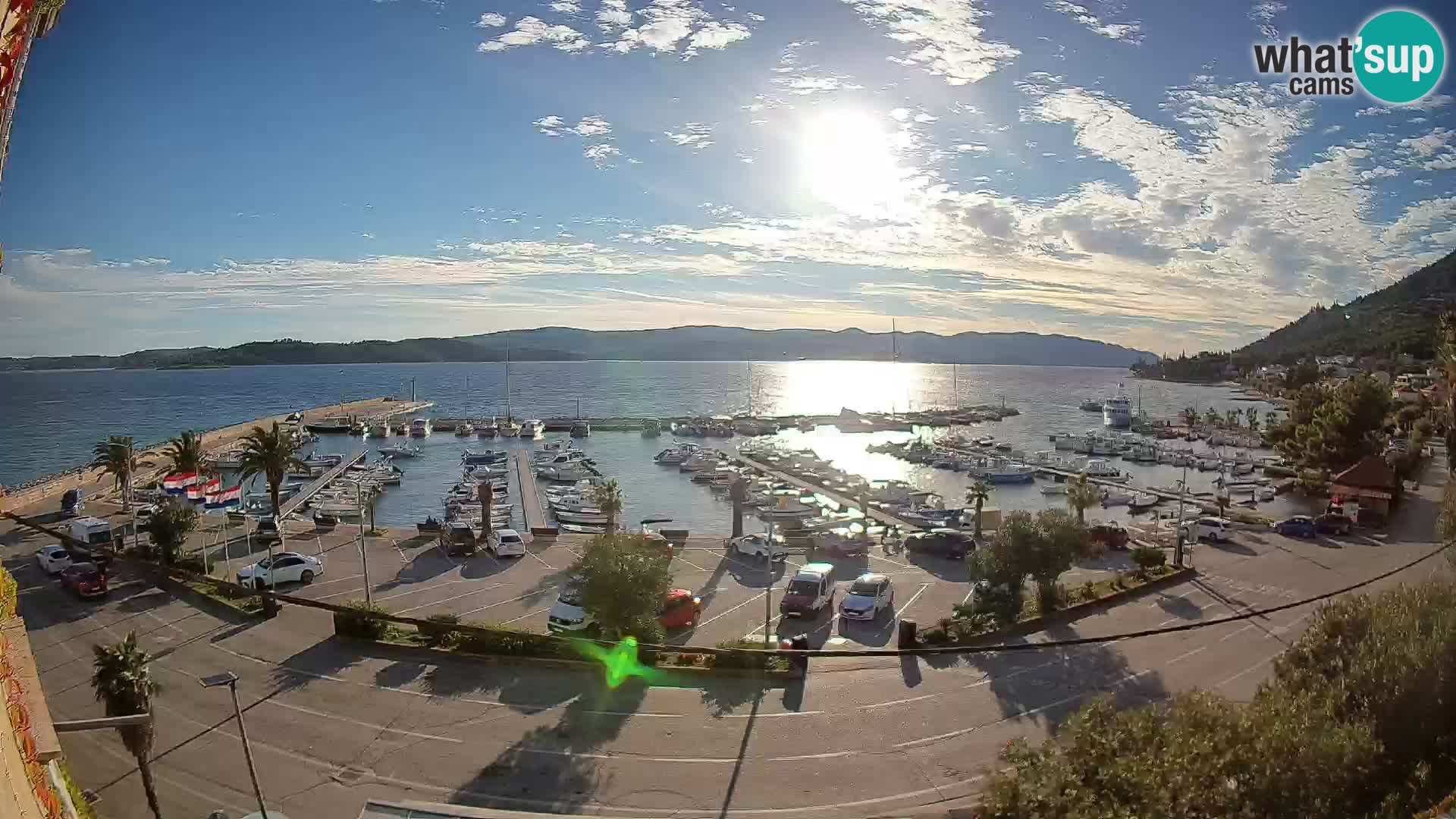 Webcam Orebić Riva – Ferry a Korčula en vivo