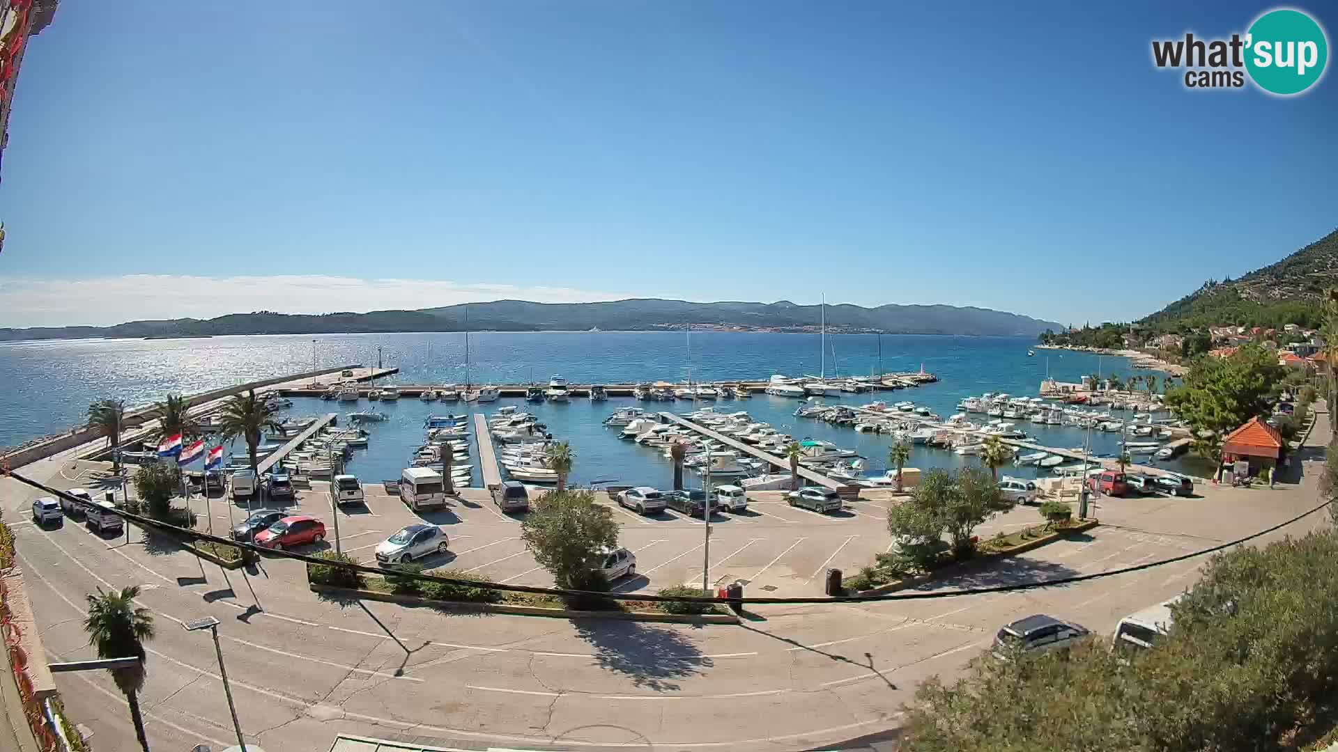 Webcam Orebić Riva – Ferry to Korčula Live