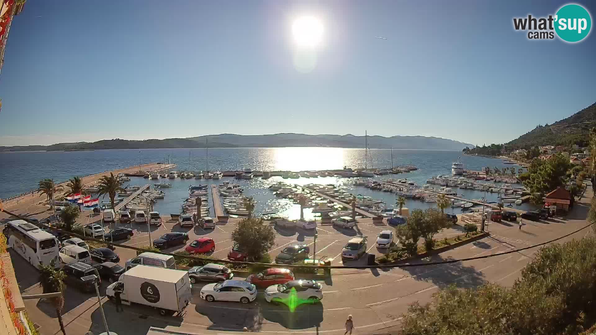 Webcam Orebić Riva – Ferry a Korčula en vivo