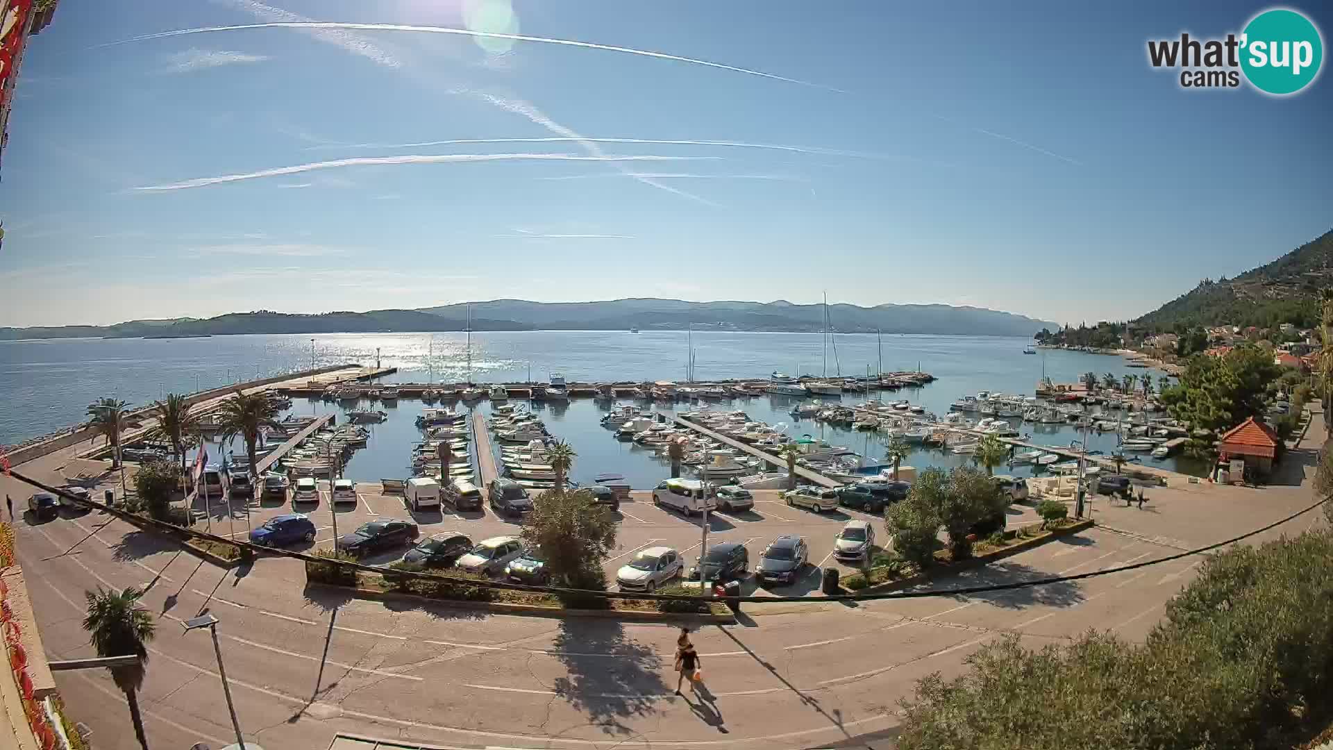 Web kamera Orebić Riva – Trajekt za Korčulu uživo