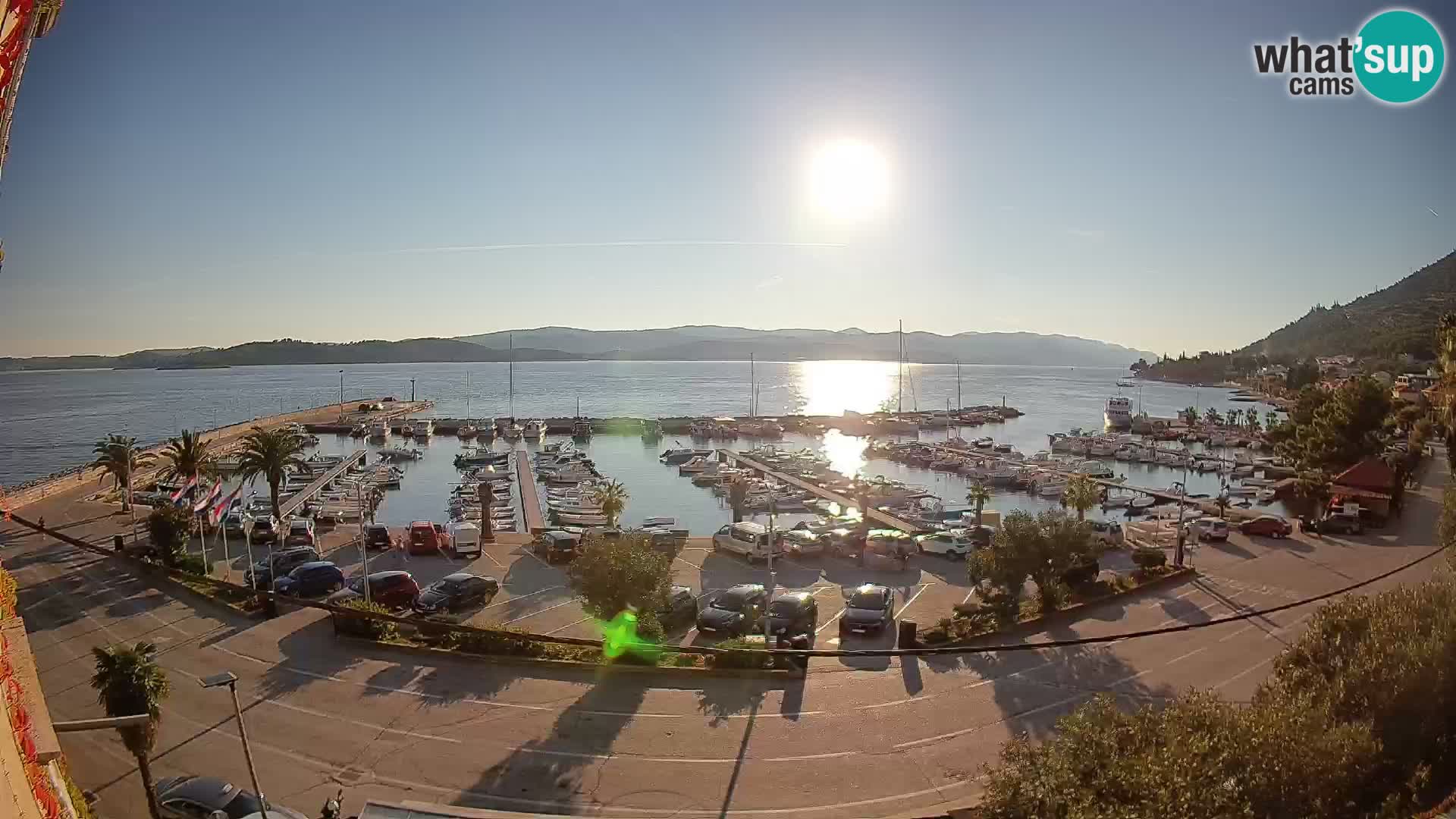Web kamera Orebić Riva – Trajekt za Korčulu uživo