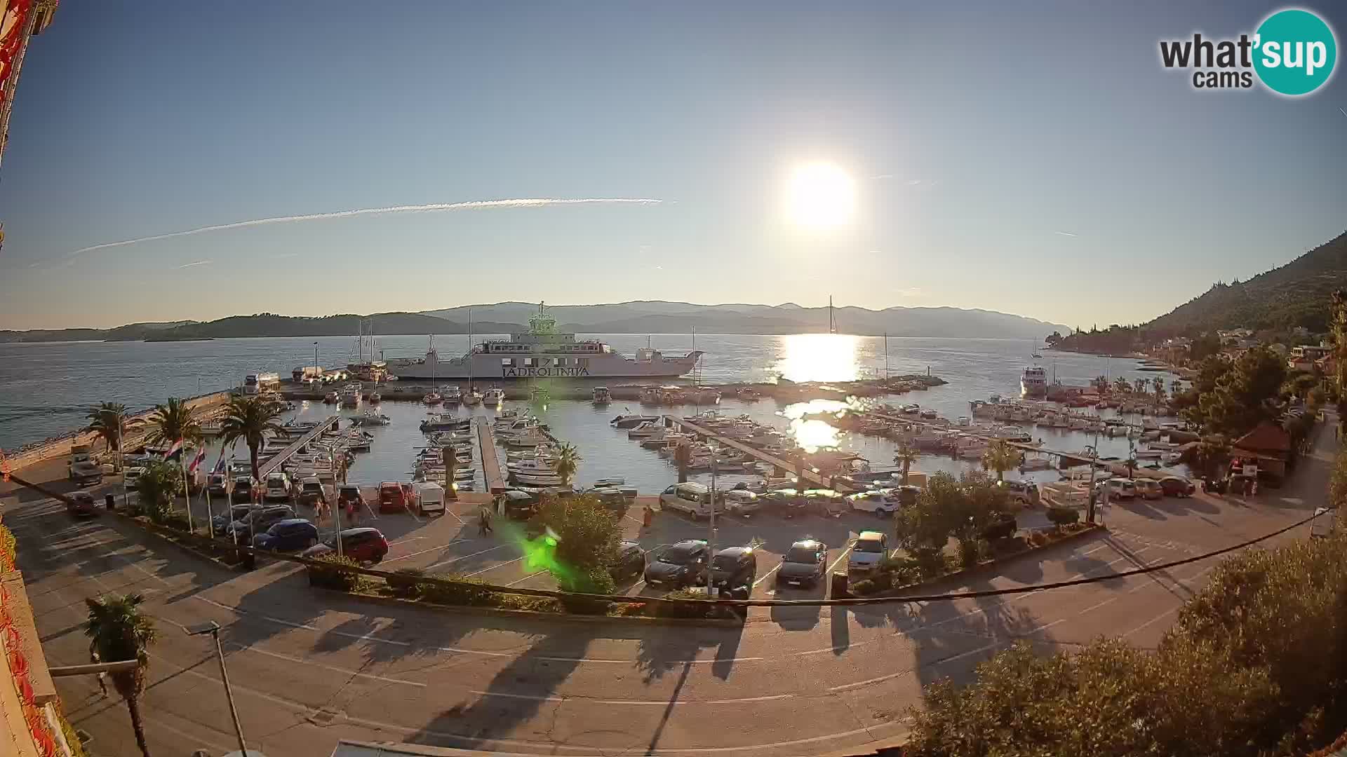 Web kamera Orebić Riva – Trajekt za Korčulu uživo