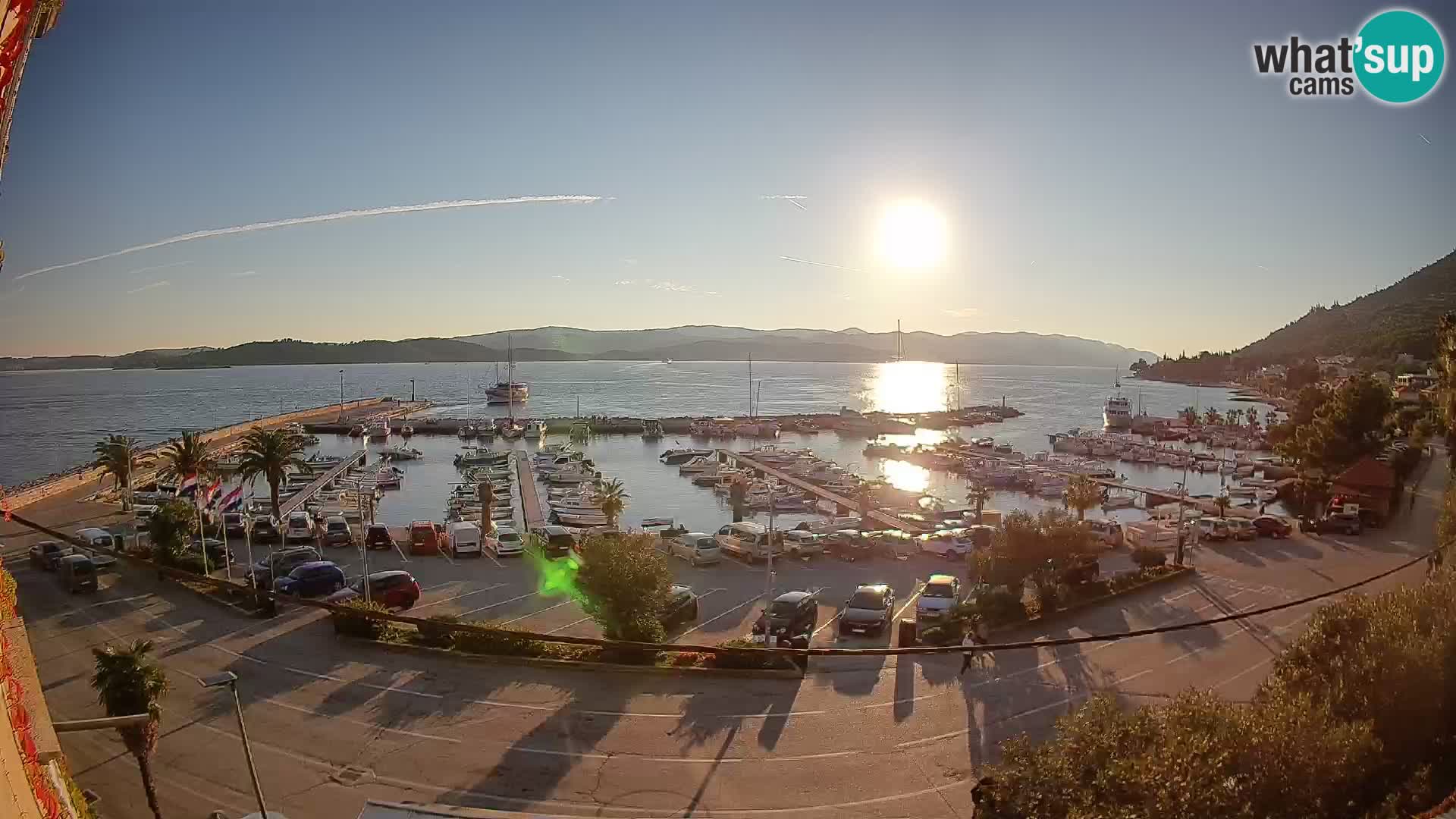 Web kamera Orebić Riva – Trajekt za Korčulu uživo
