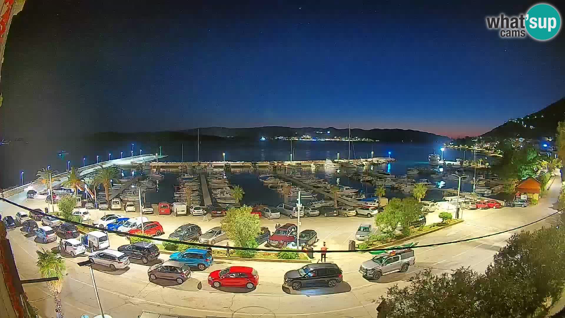 Webcam Orebić Riva – Ferry a Korčula en vivo