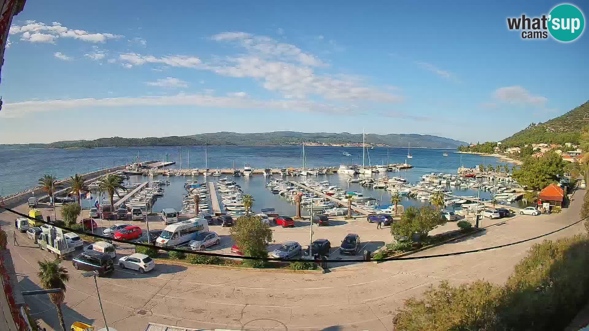 Webcam Orebić Riva – Ferry a Korčula en vivo