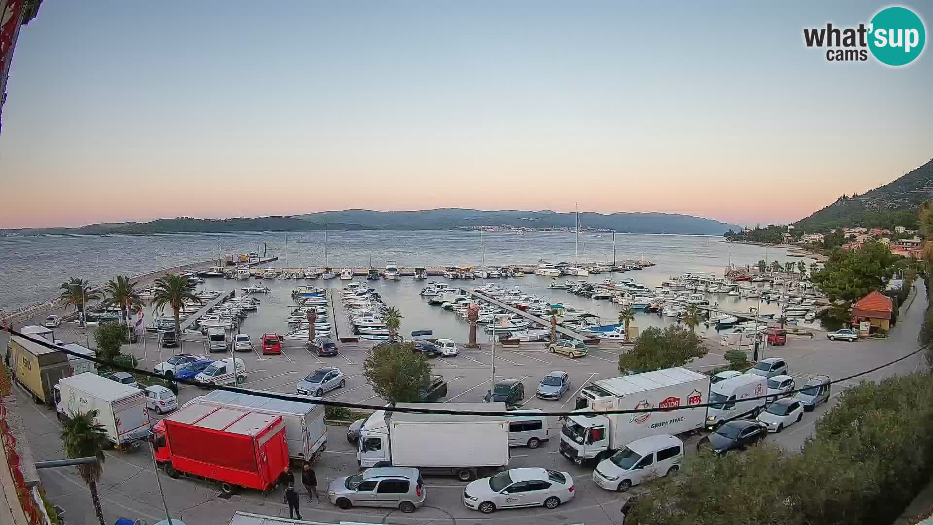 Webcam Orebić Riva – Ferry to Korčula Live