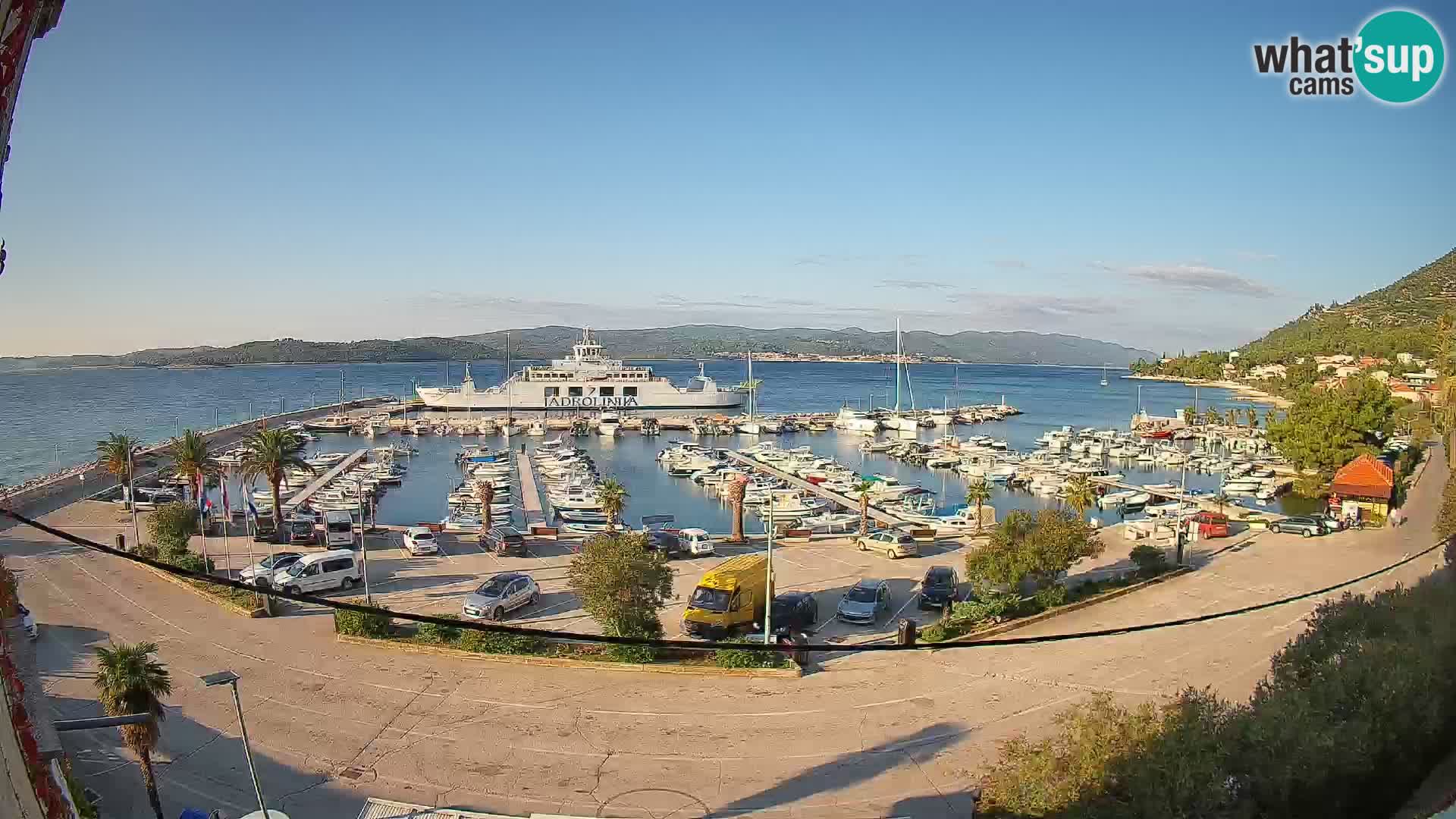 Webcam Orebić Riva – Ferry vers Korčula en direct