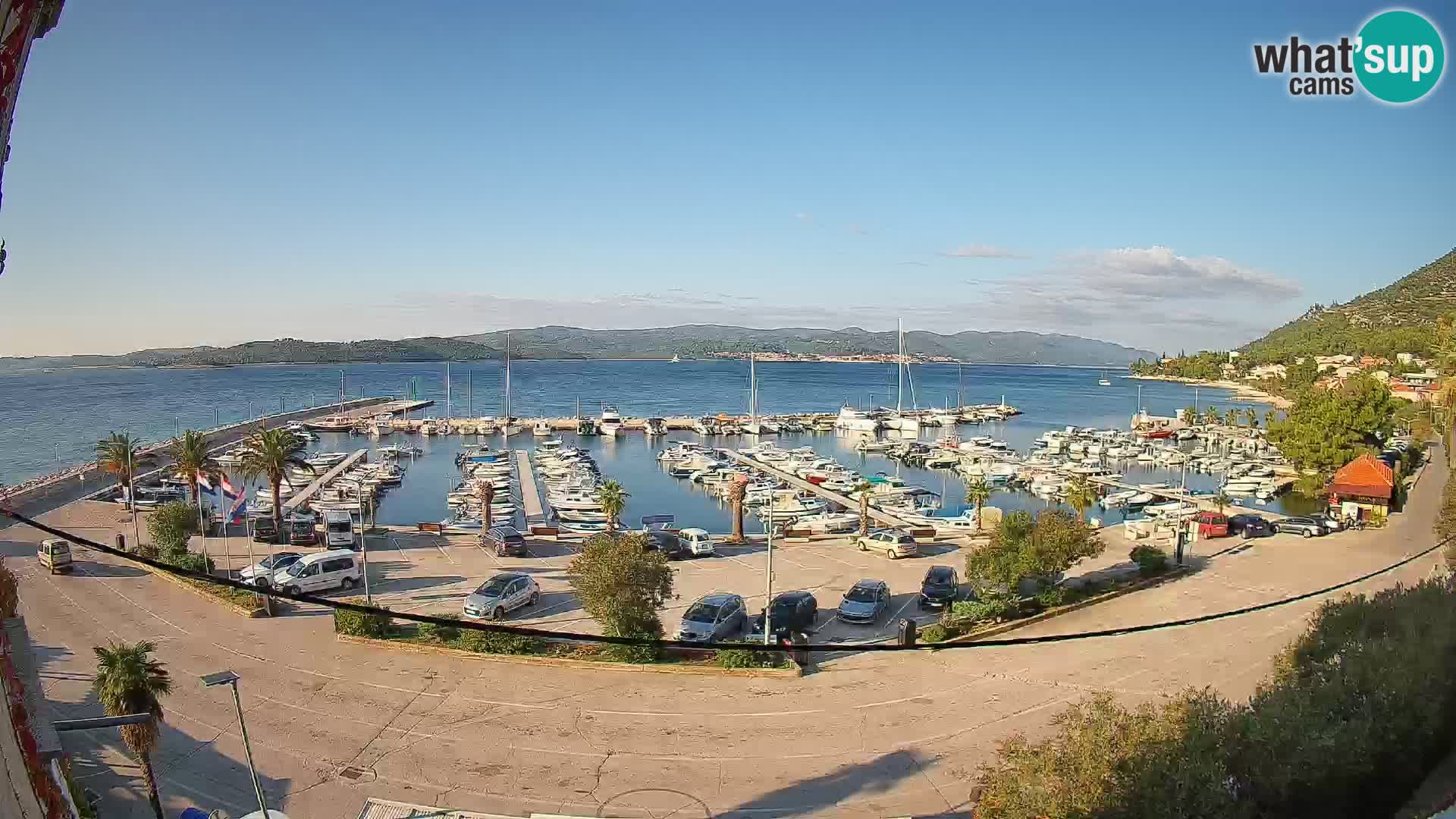Webcam Orebić Riva – Ferry to Korčula Live