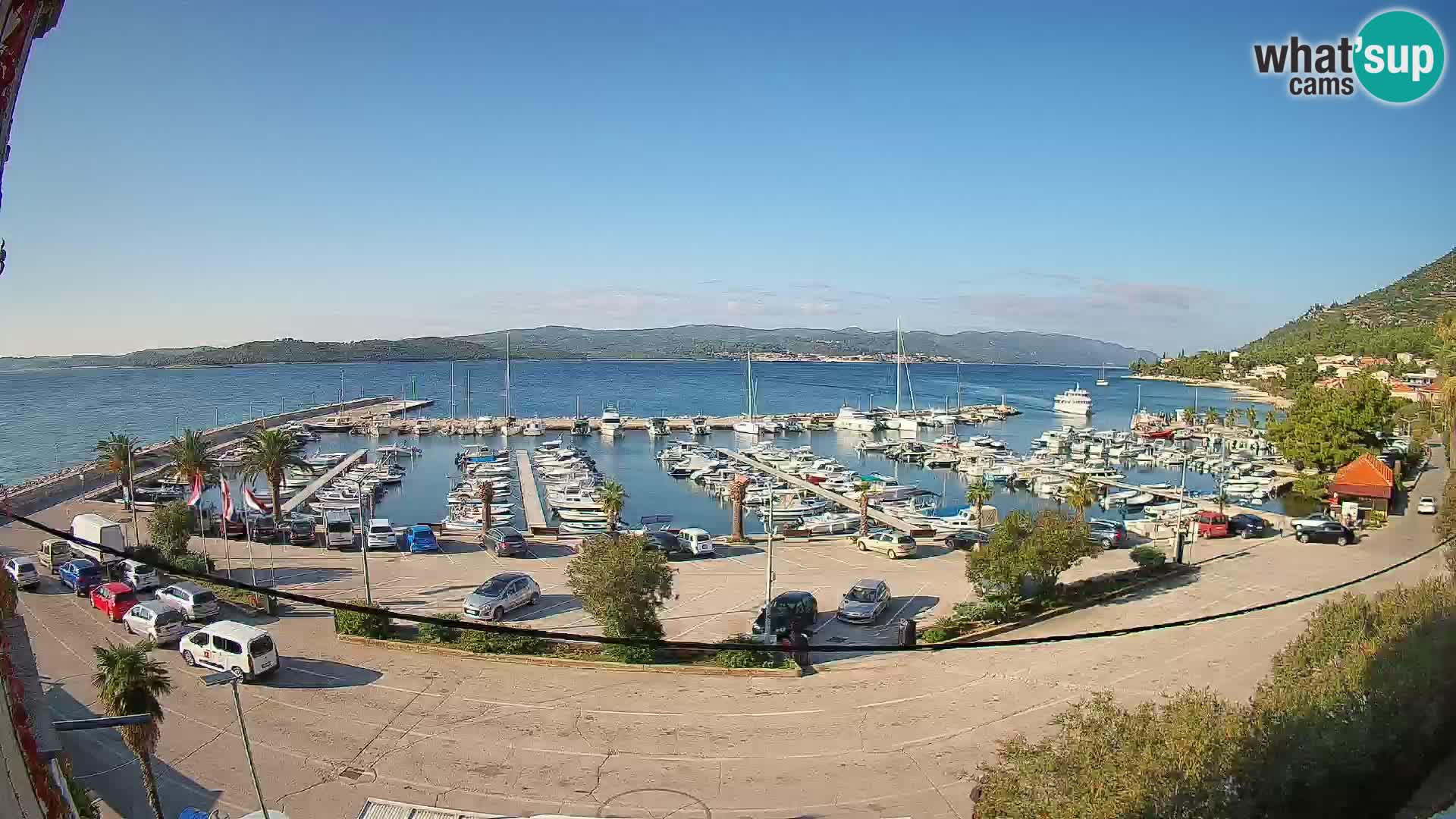 Webcam Orebić Riva – Ferry to Korčula Live