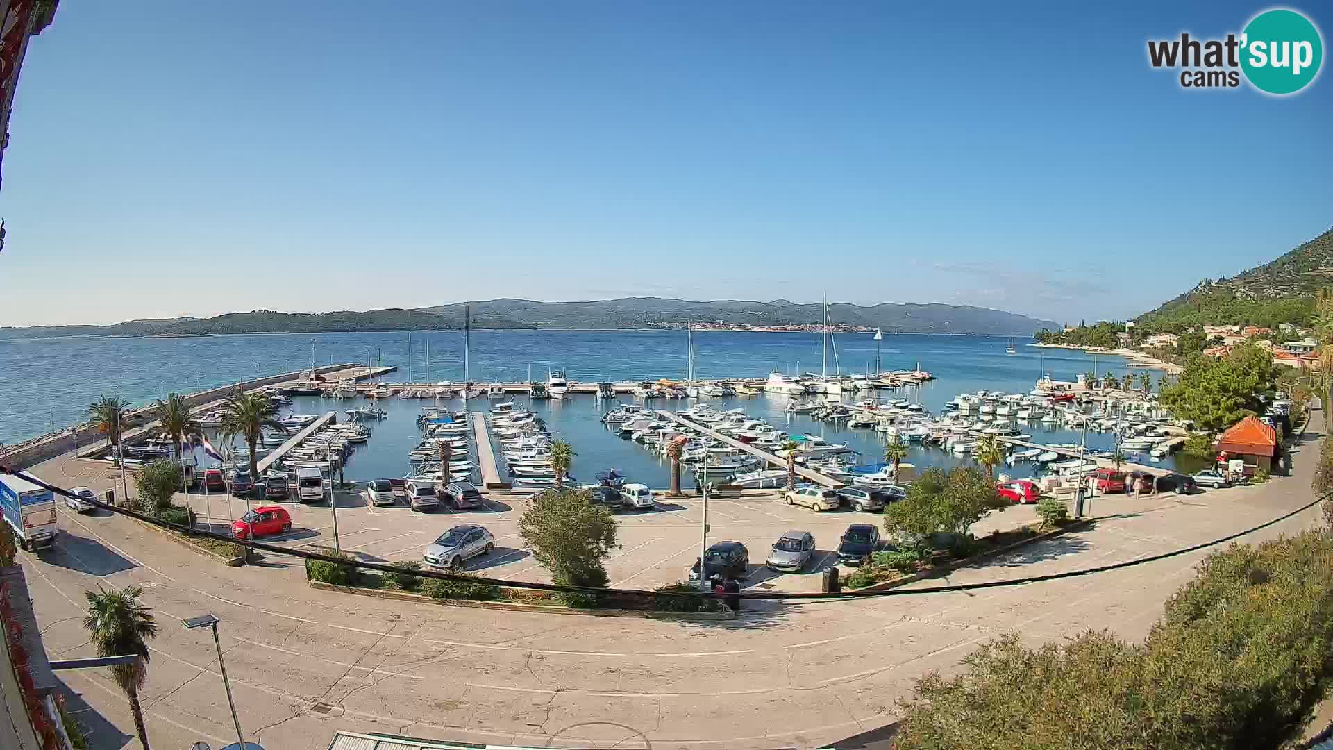 Webcam Orebić Riva – Ferry vers Korčula en direct