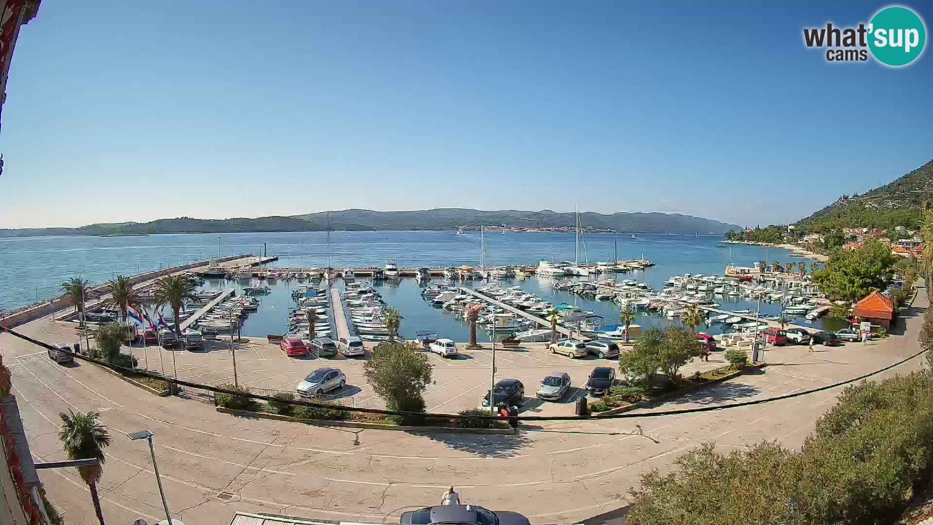 Webcam Orebić Uferpromenade – Fähre nach Korčula Live