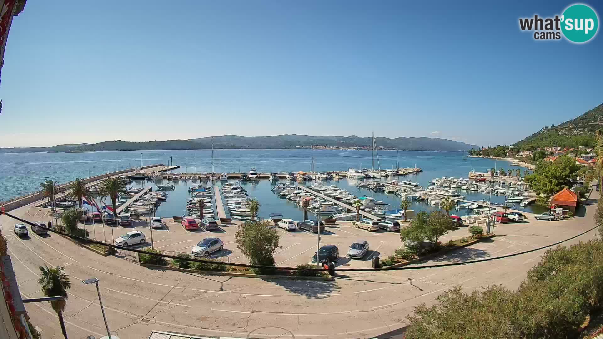 Web kamera Orebić Riva – Trajekt za Korčulu uživo