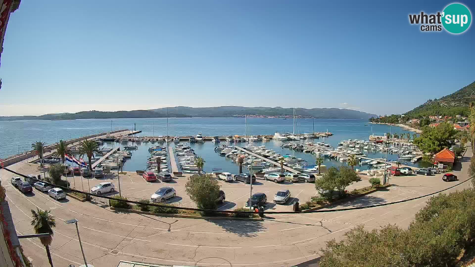 Web kamera Orebić Riva – Trajekt za Korčulu uživo