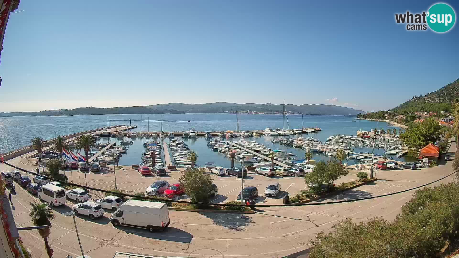 Webcam Orebić Riva – Ferry to Korčula Live
