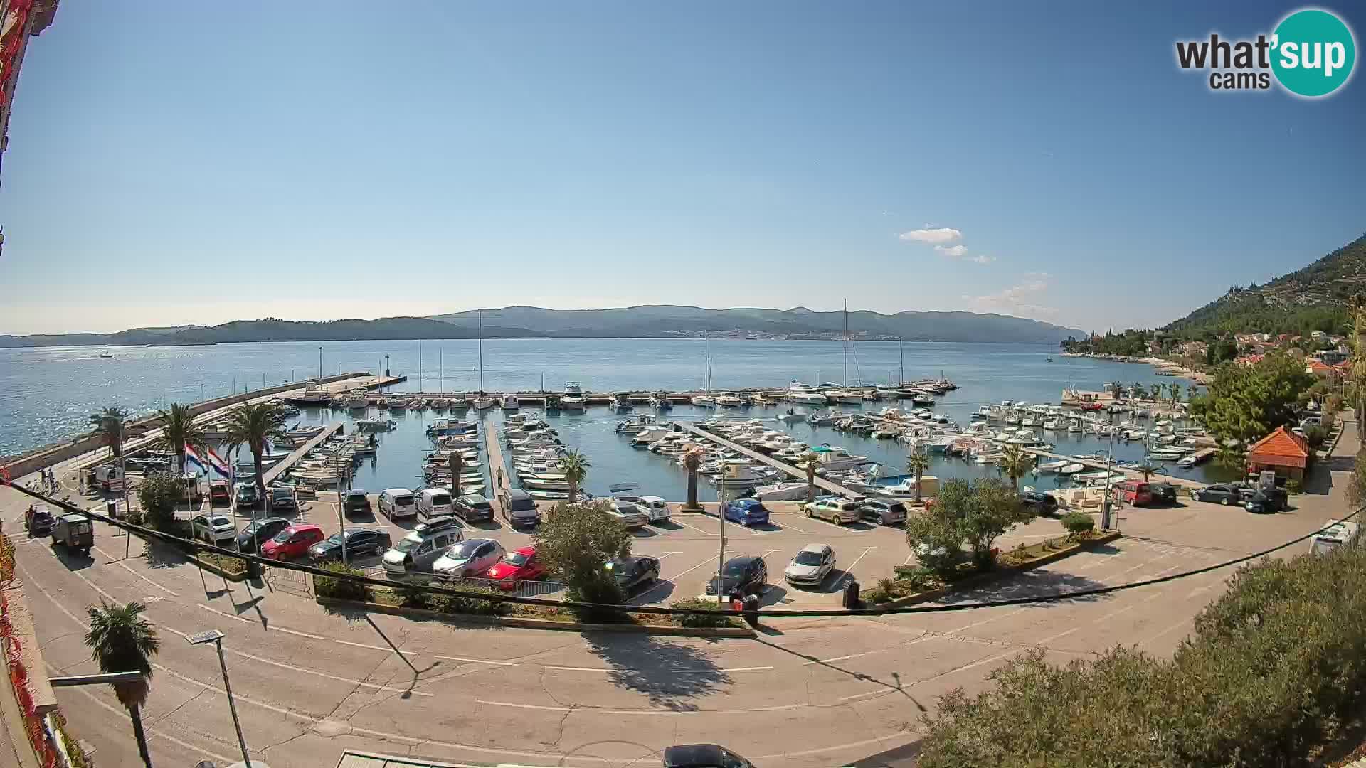 Webcam Orebić Riva – Ferry a Korčula en vivo