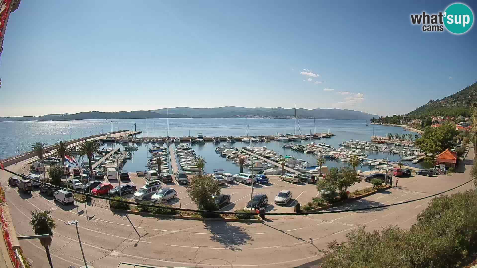 Webcam Orebić Riva – Ferry vers Korčula en direct