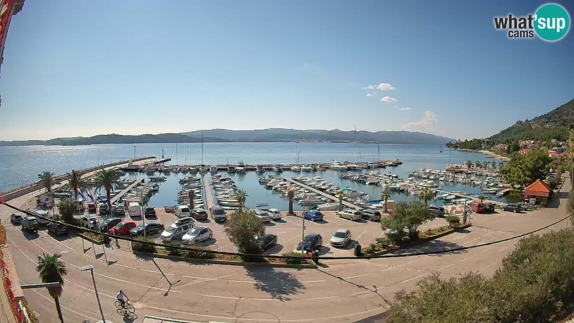 Webcam Orebić Uferpromenade – Fähre nach Korčula Live