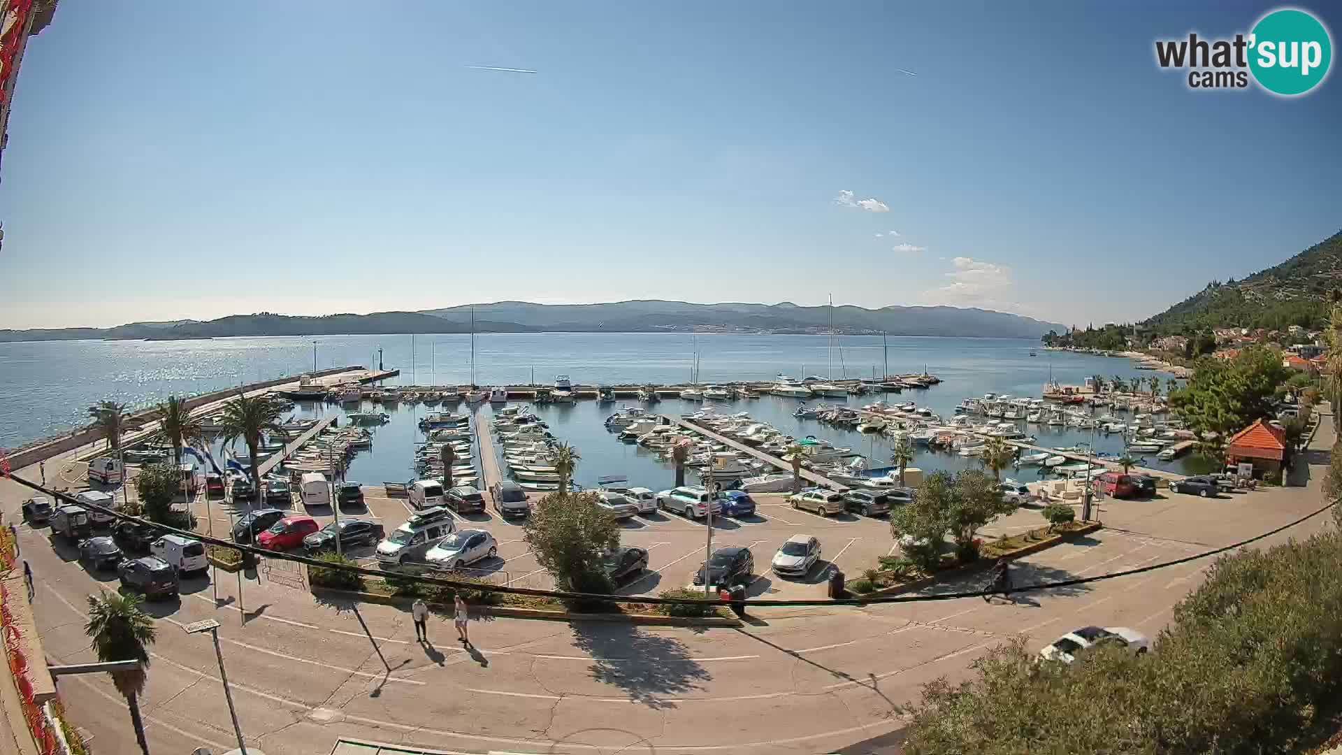 Web kamera Orebić Riva – Trajekt za Korčulu uživo