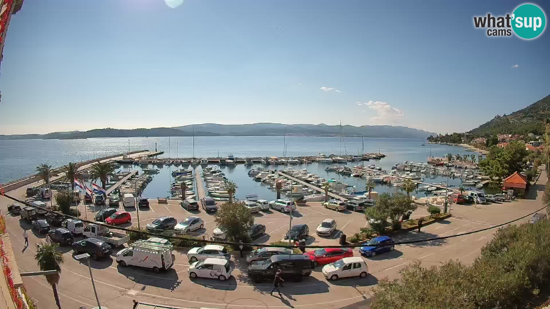 Webcam Orebić Riva – Ferry to Korčula Live