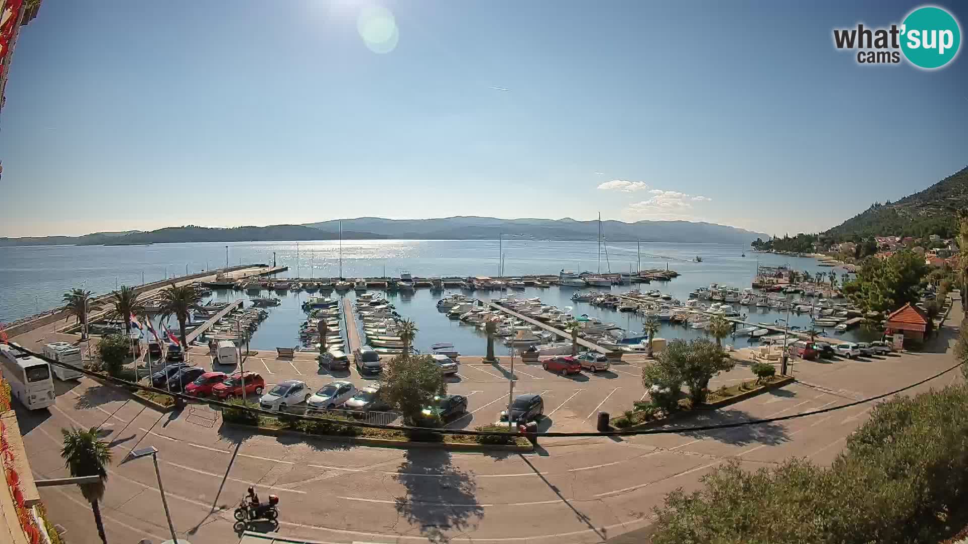 Webcam Orebić Riva – Ferry vers Korčula en direct