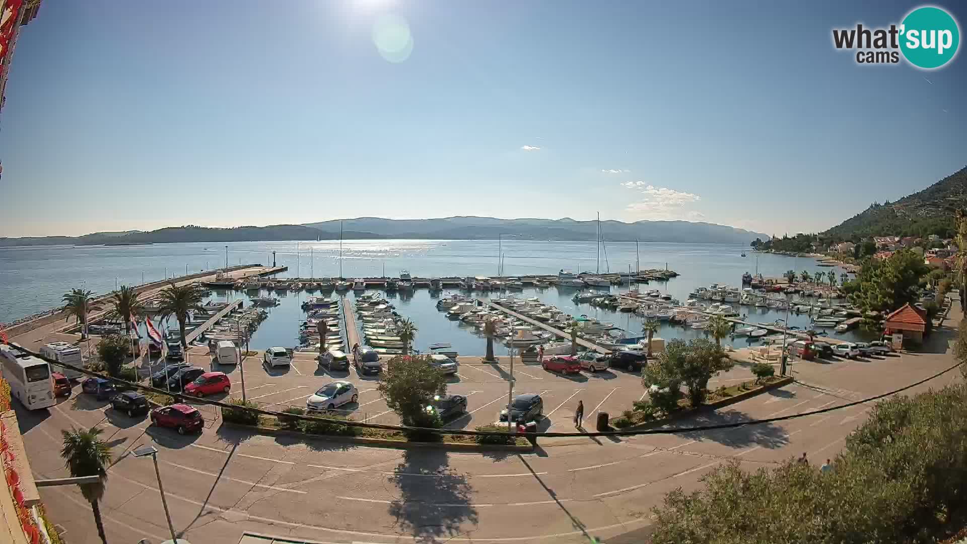 Web kamera Orebić Riva – Trajekt za Korčulu uživo
