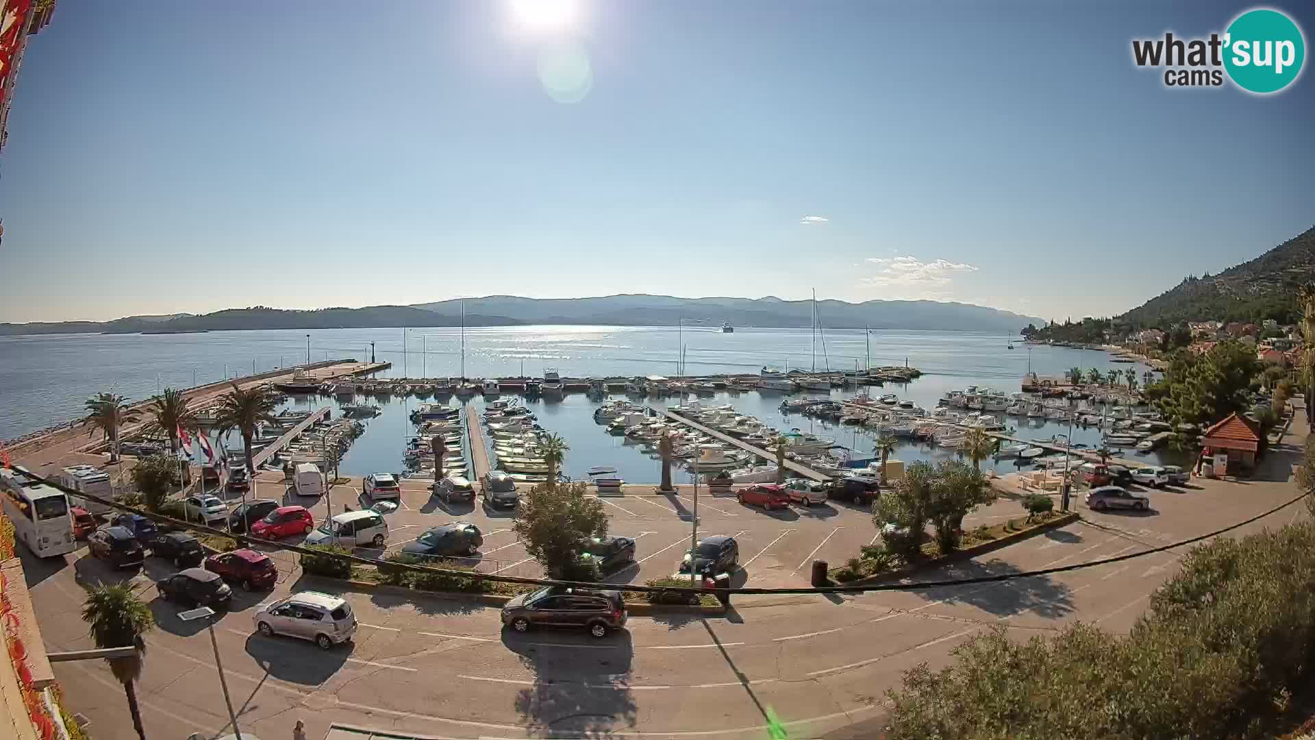 Web kamera Orebić Riva – Trajekt za Korčulu uživo