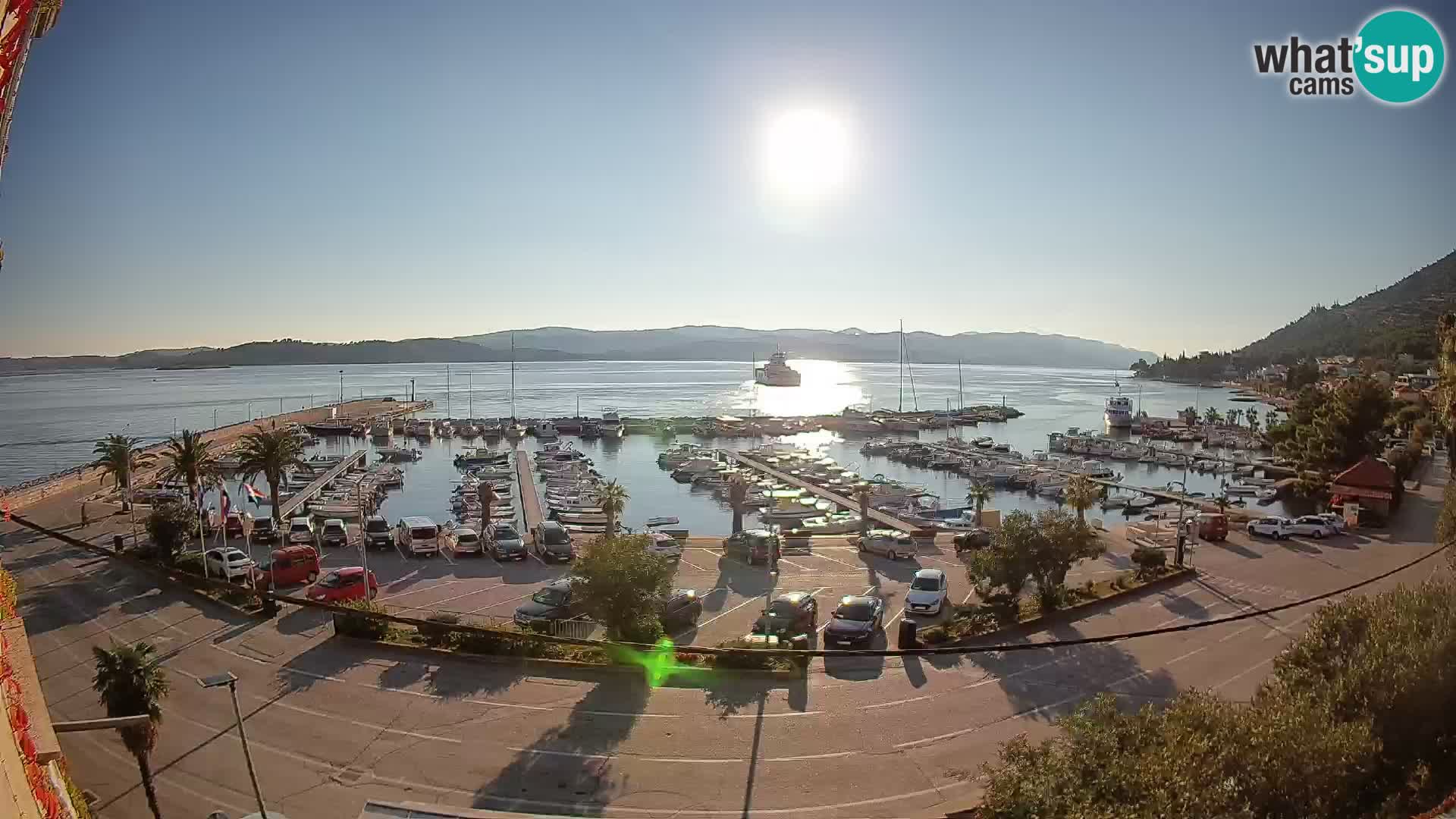 Webcam Orebić Riva – Ferry to Korčula Live