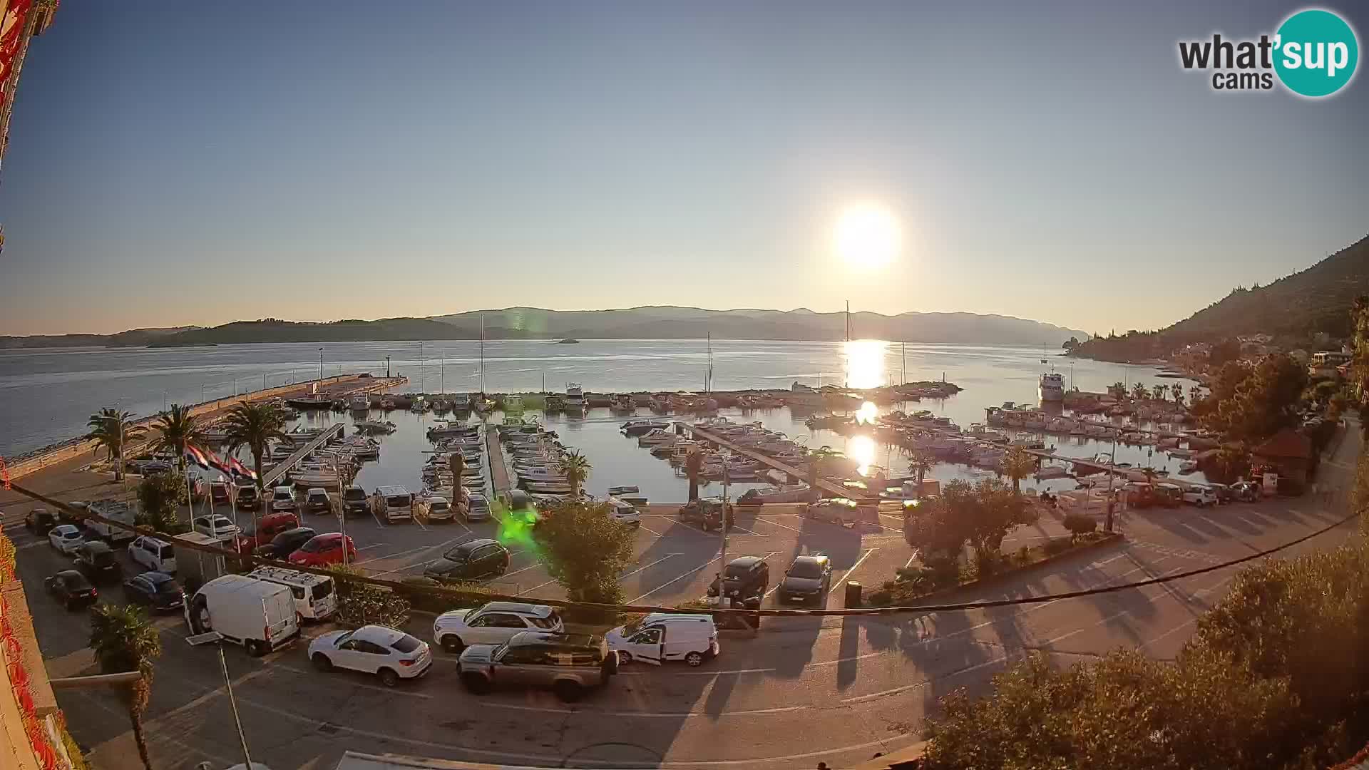Webcam Orebić Riva – Ferry vers Korčula en direct