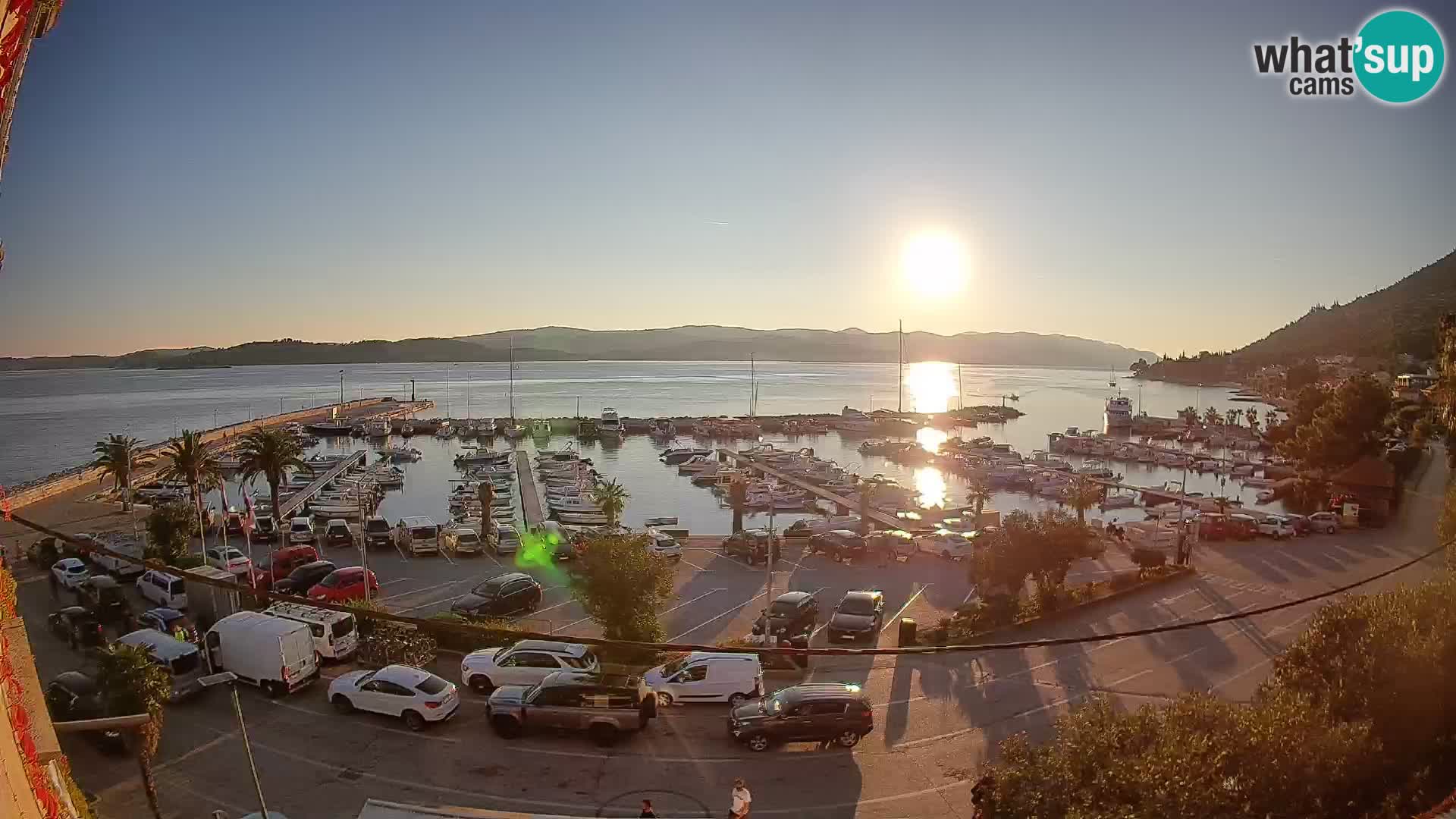 Webcam Orebić Riva – Ferry a Korčula en vivo