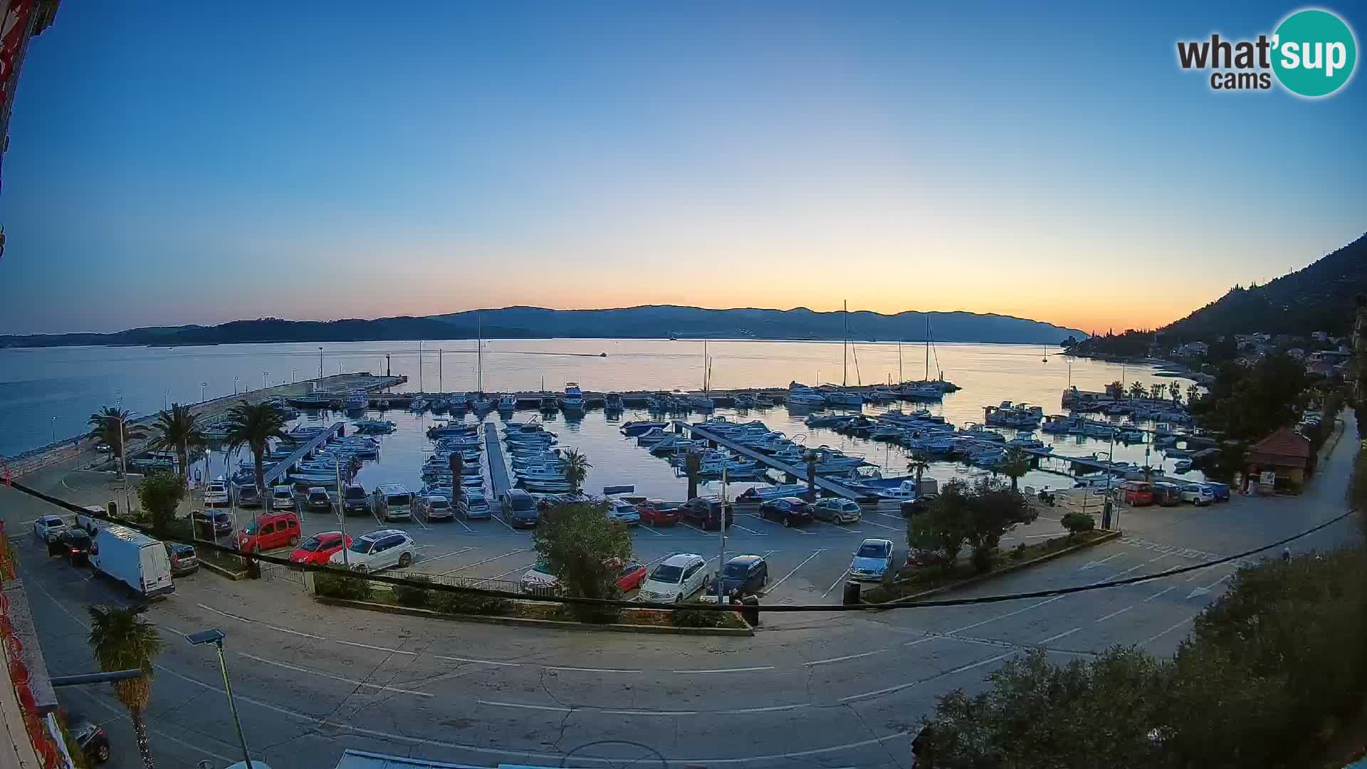 Webcam Orebić Riva – Ferry to Korčula Live