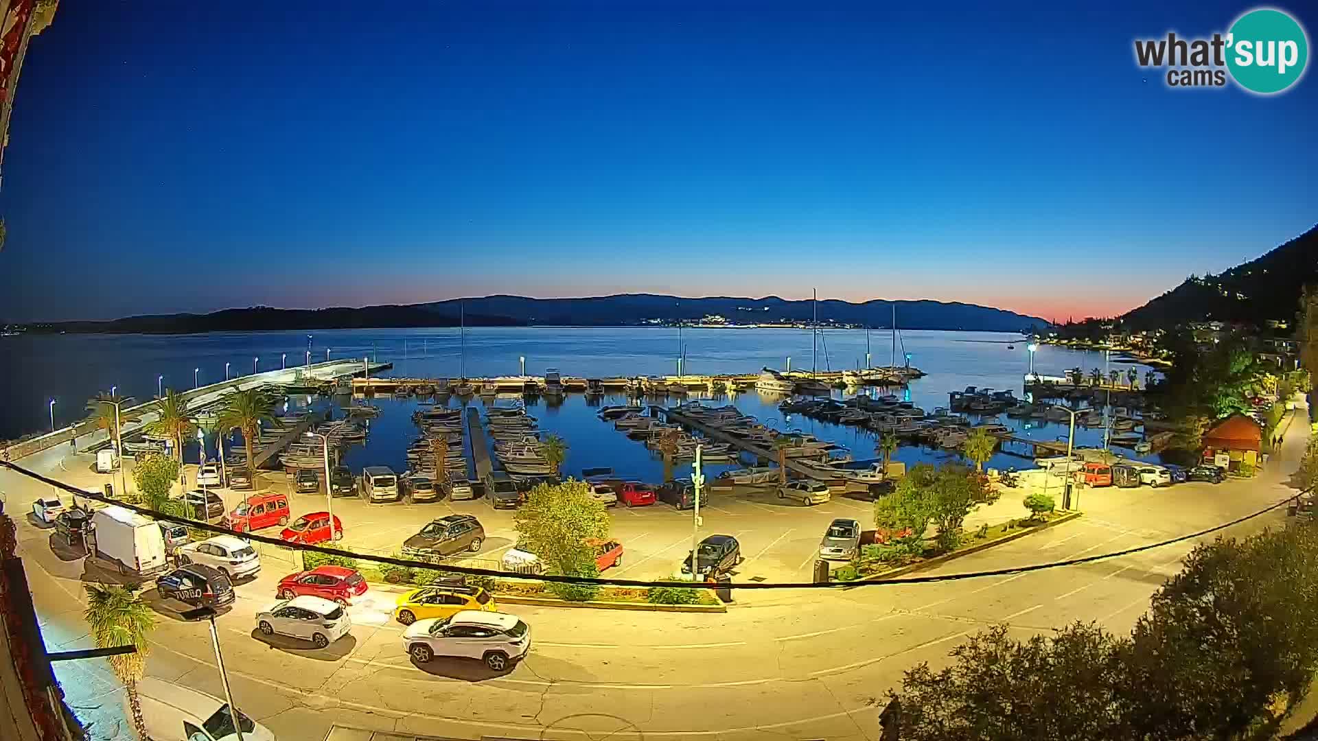 Webcam Orebić Uferpromenade – Fähre nach Korčula Live
