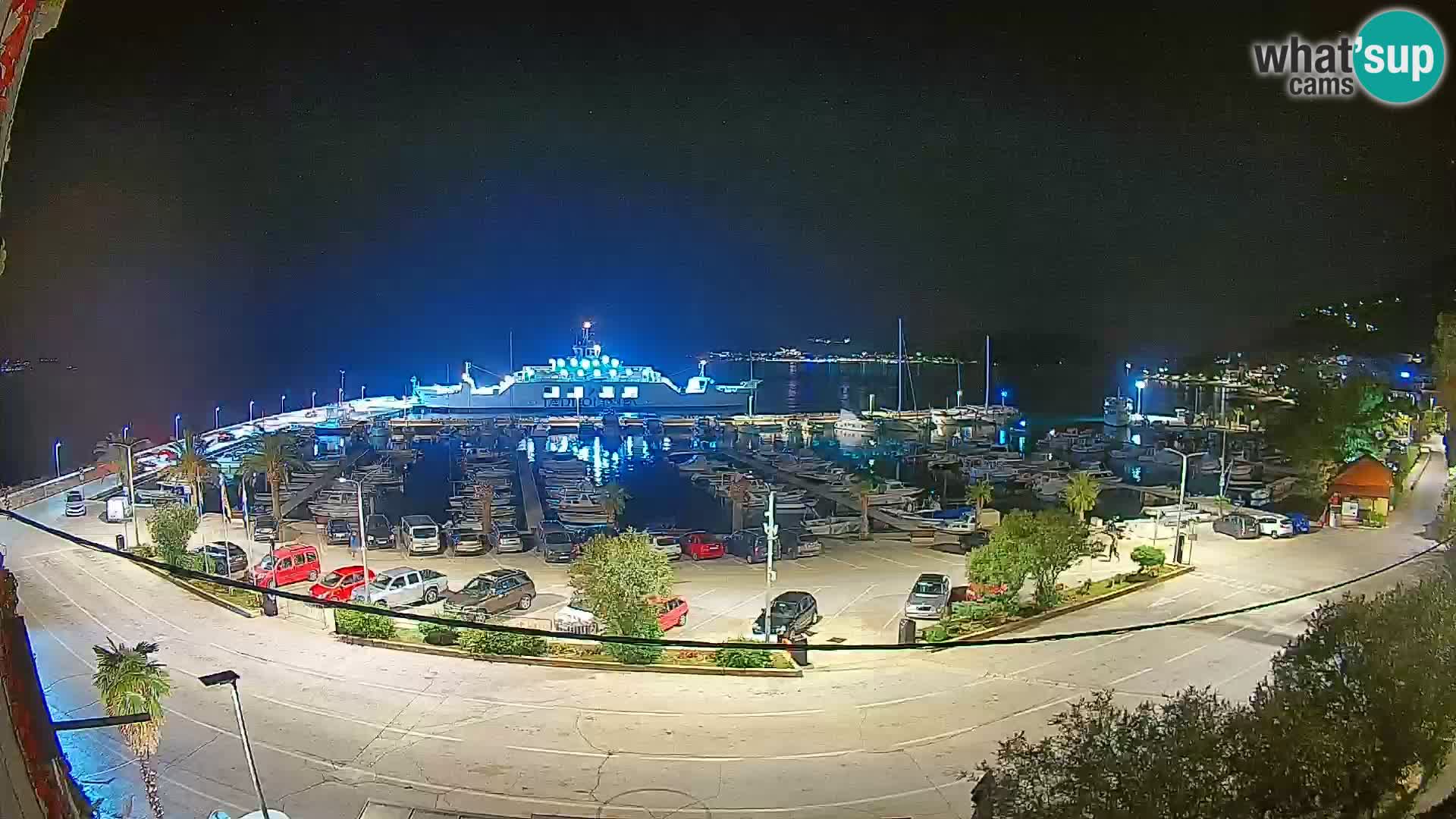 Spletna kamera Orebić Riva – Trajekt za Korčulo v živo